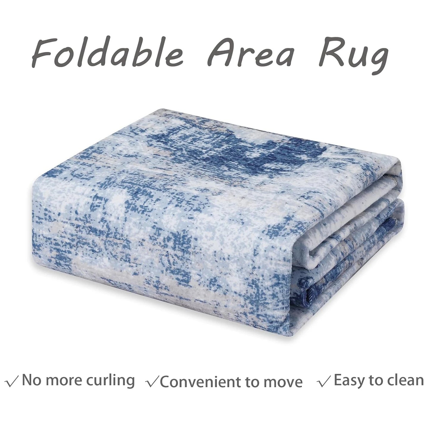 Abstract Area Rug for Living Room Machine Washable  Low Pile  for Bedroom Dining Room Home Office