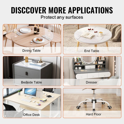 Plastic Table Cover Clear Table Protector