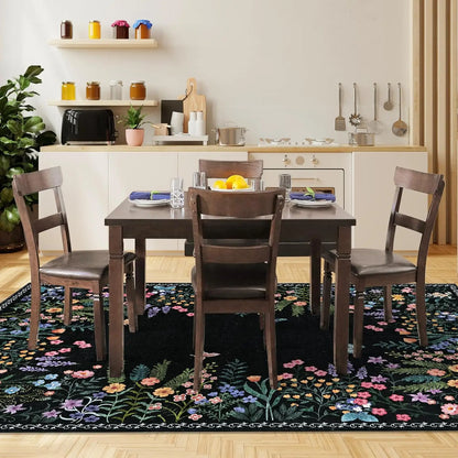 Washable Floral Rug ,Soft ,Non Slip