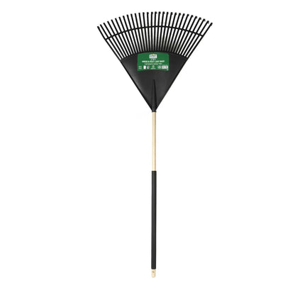 30-inch Wood and Poly Leaf Rake