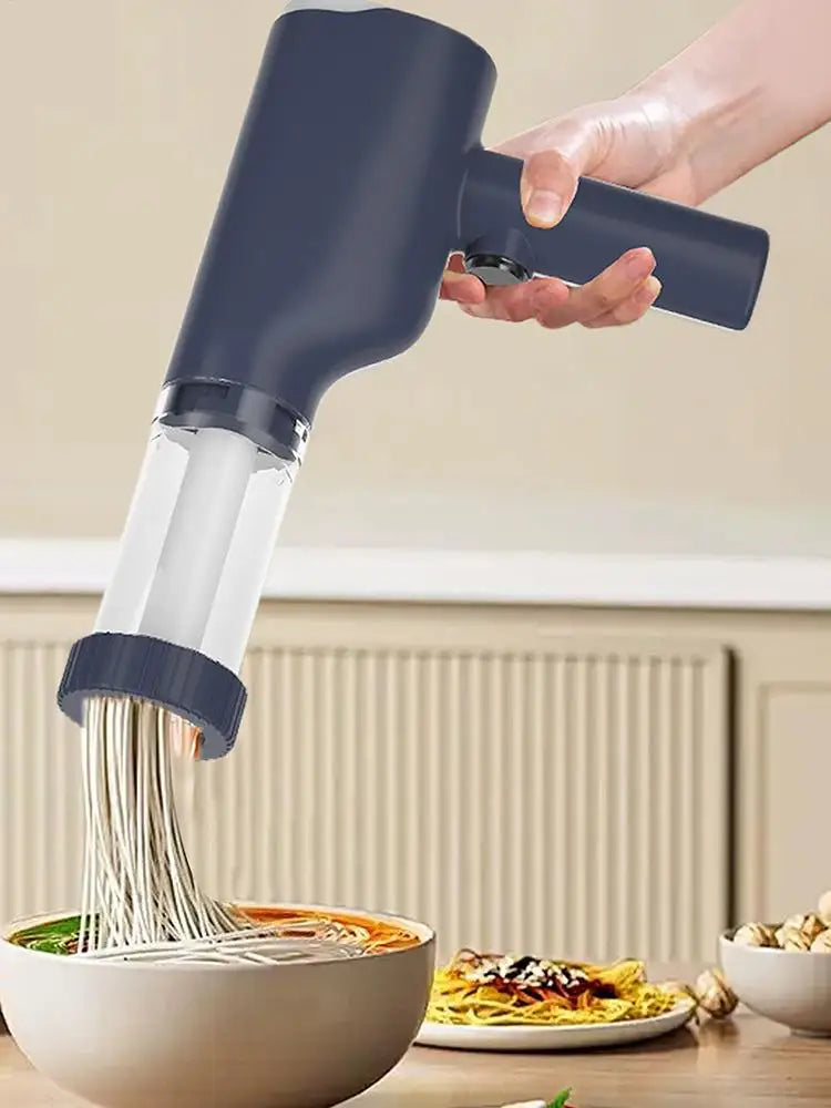 Electric Pasta Maker Machine Rechargeable Noodle Maker Cutter Automatic Electric Noodle Press Noodle Cutter With 6 Different