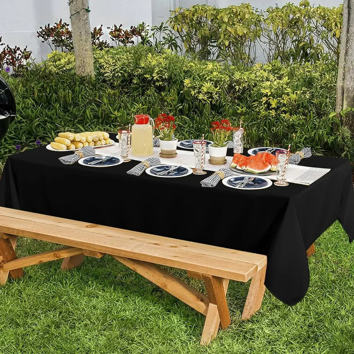 1/5 Pcs Multi Solid Color Disposable Plastic Tablecloth 137×183cm