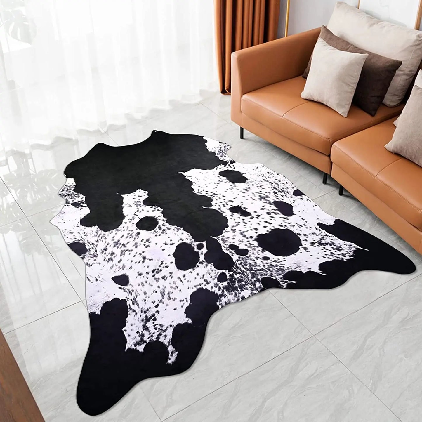 Animal Print Rug faux fur cowhide