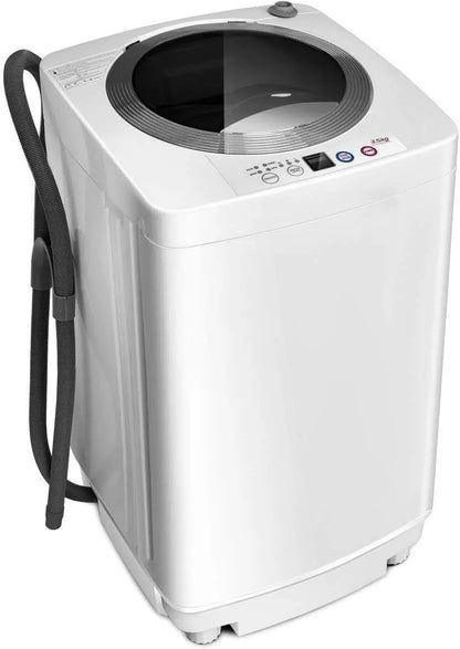 Portable Washing Machine, Full Automatic Washer and Dryer Combo, with Built-in Pump Drain 8 LBS  for Apartment RV Dorm