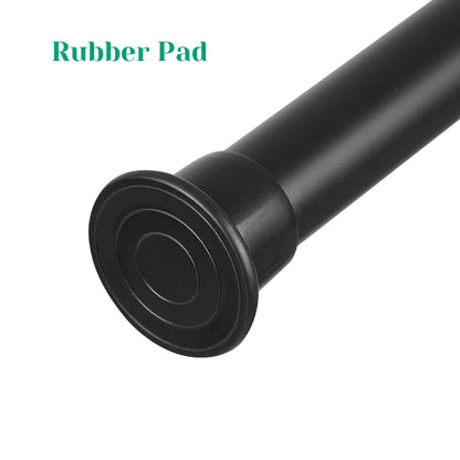 Corner Shower Caddy with Tension Pole 4-Tier Adjustable Shelves Bathroom Storage Organizer with Rubber Pad