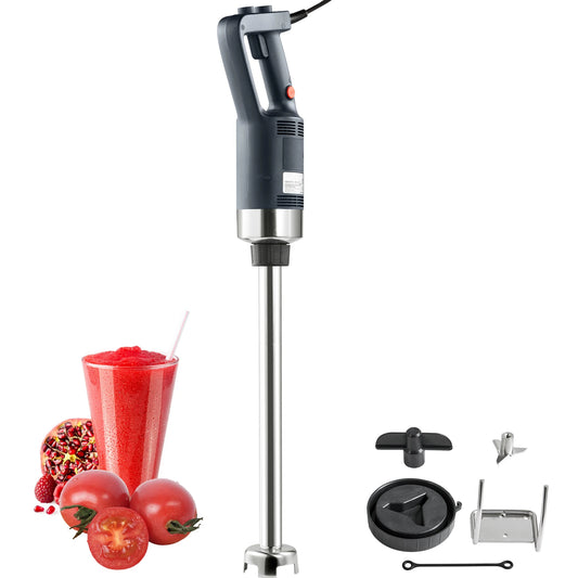 Commercial Immersion Blender 500 Watt Heavy Duty Hand Mixer Variable Speeed