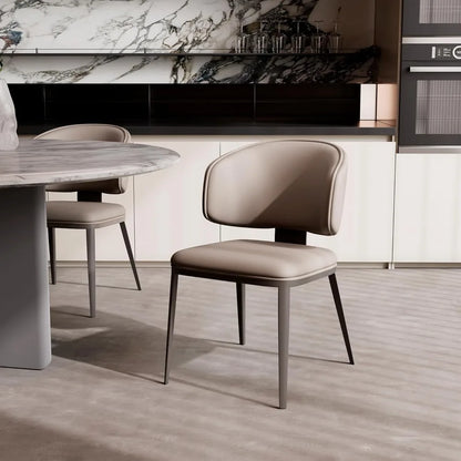 Dining Chairs Set of 4 Modern High Backrest Comfortable, Fashion Upholstered Kitchen Chair Armless Dinner Room Chair