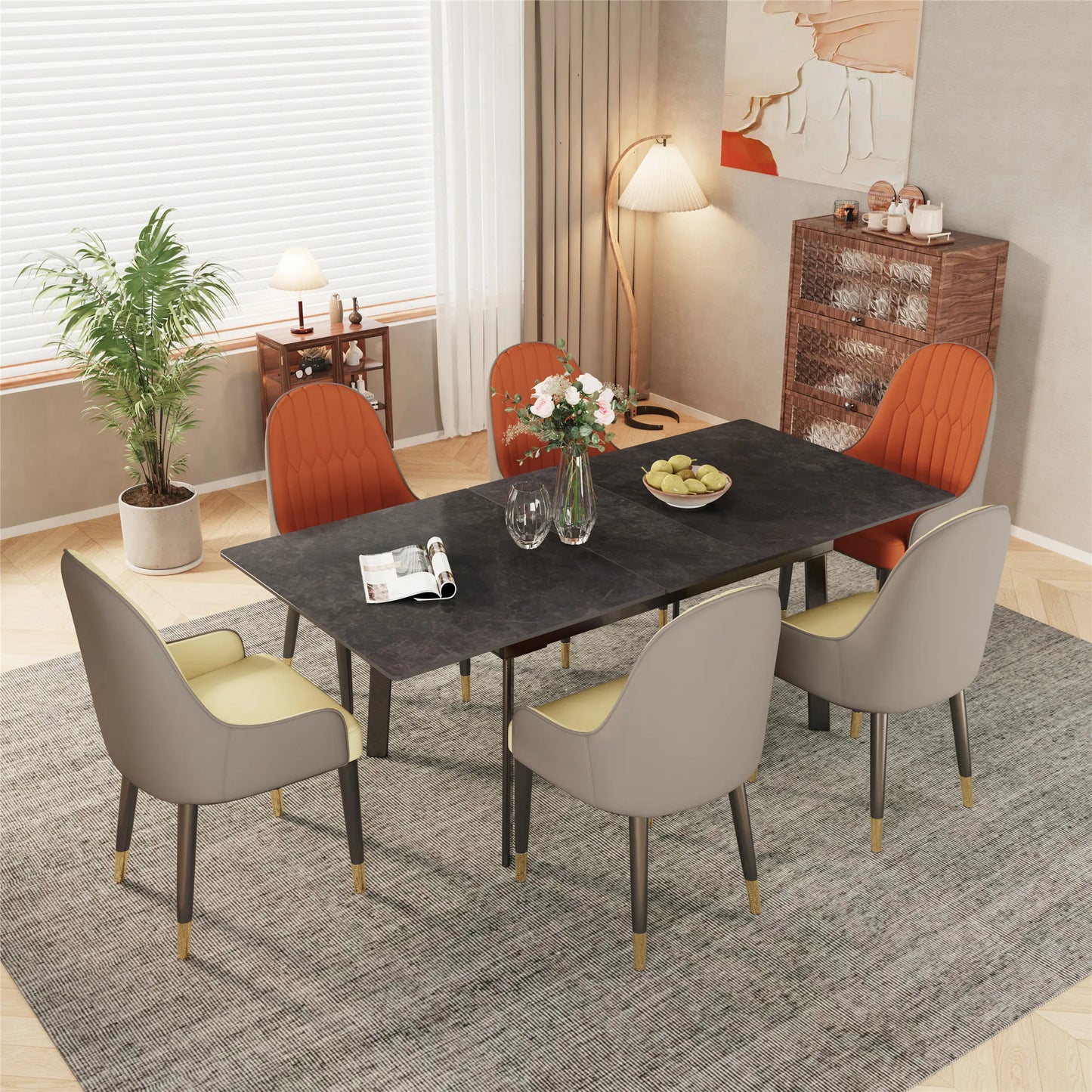 160cm 6-8 People Modern Dining Table Rectangular