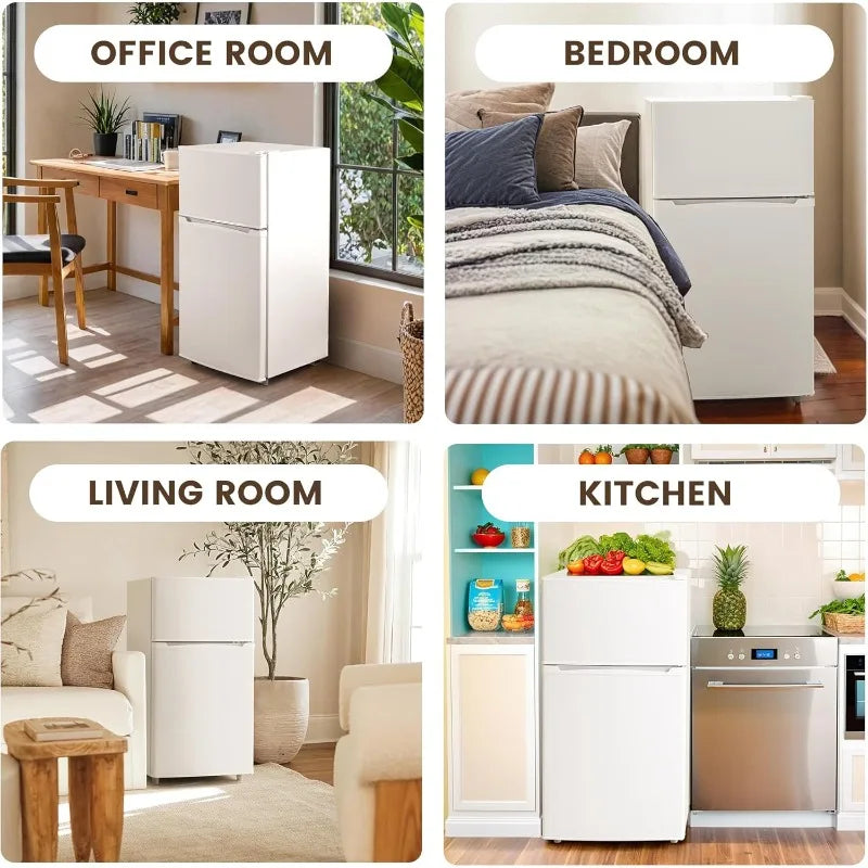 3.55 Cu. Ft Mini Fridge with Freezer