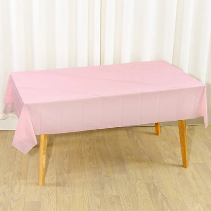 1/5 Pcs Multi Solid Color Disposable Plastic Tablecloth 137×183cm