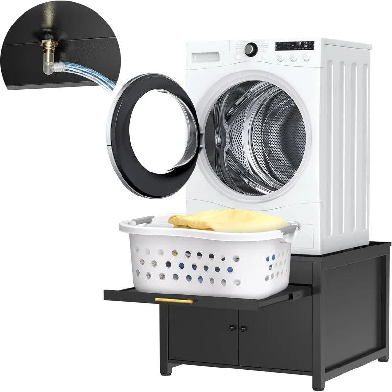 Laundry Pedestal Heavy Duty Metal Washer and Dryer Stand 29" Universal Fit Anti-Vibration ,770 LBS Capacity
