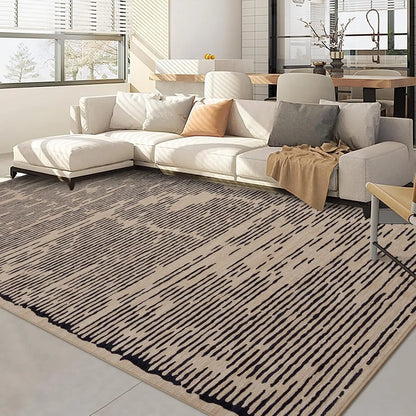 Washable Modern Stripe Carpet Non Slip