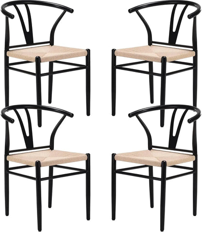 Mid Century Modern Metal Wishbone Dining Room Chairs Set of 2 4 for Your Kitchen