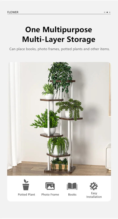 Plant Stand and Flower Stand Storage Shelf 4/5/6 Tier Flower Shelf Planter Rack
