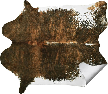 Faux Fur Animal Cow Hide Carpet ,Sturdy and Large Size Cow Print Rugs, Suitable for Bedroom Living Room Western Style