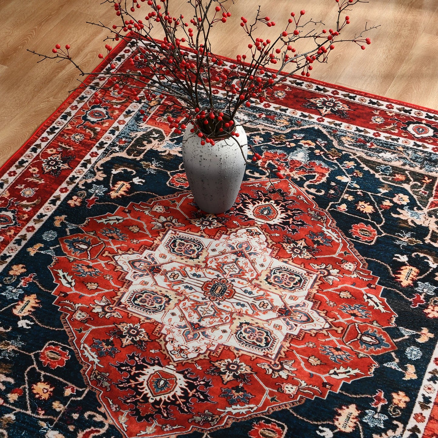 Vintage Bohemian Area Rug for Living Room, Bedroom