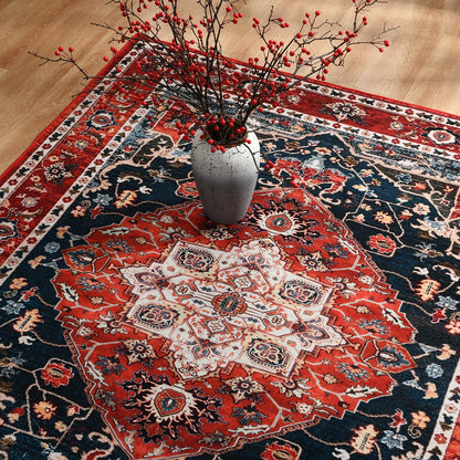 Vintage Bohemian Area Rug for Living Room, Bedroom