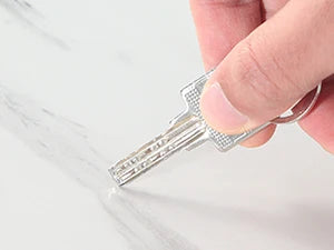 63-Inch Rectangular Dining Table for 4 to 6, Modern Kitchen Table with Faux Marble Table Top