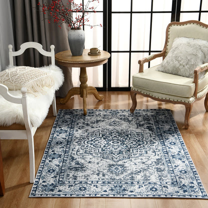 Vintage Bohemian Area Rug for Living Room, Bedroom