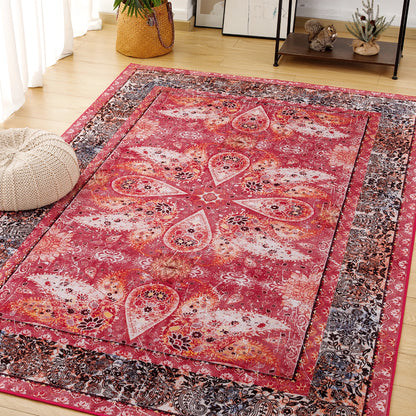 Soft Vintage Floral Area Rugs