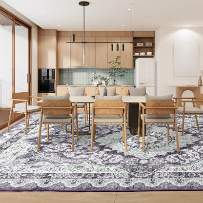 Non-Slip Low Pile Area Rugs ,Machine Washable