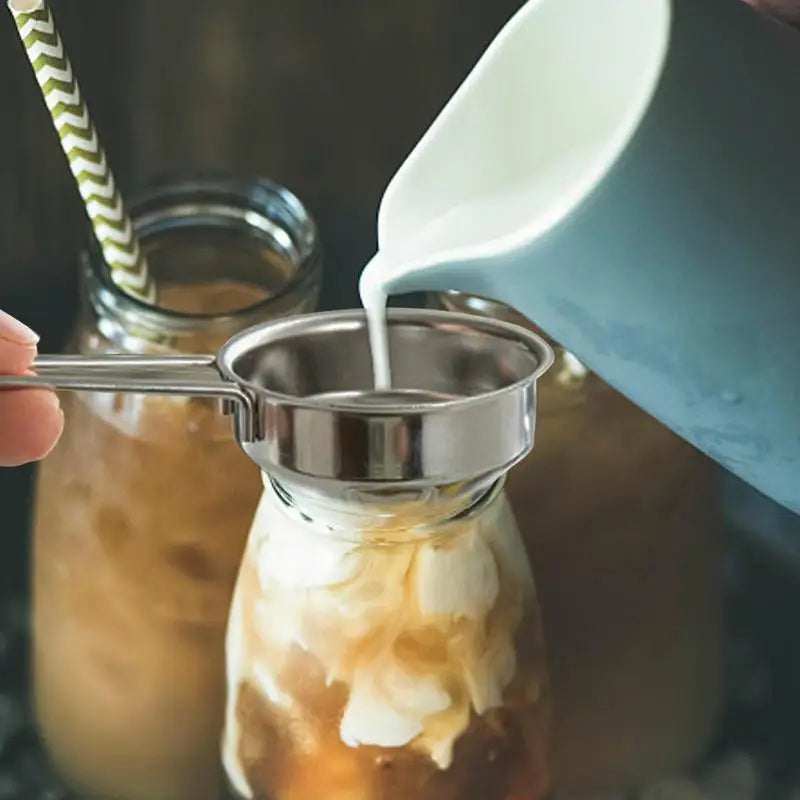 Mini Funnel Stainless Steel Wine Funnel Small Mouth Fill Hip Flask