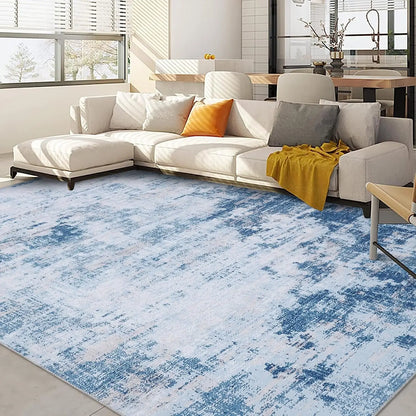 Abstract Area Rug for Living Room Machine Washable  Low Pile  for Bedroom Dining Room Home Office