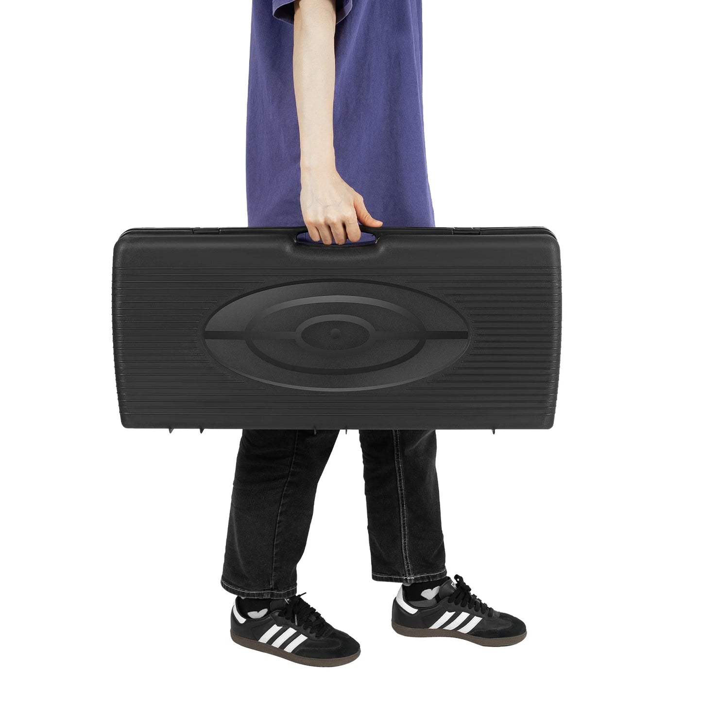 2in1 2-Burner Portable Camping Stove, Butane Camping Stove Kit w/Baking Pan and Carrying Case, Auto Ignition Camping Burner LPG