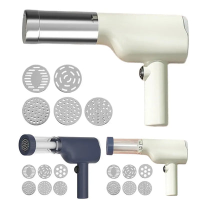 Electric Pasta Maker Machine Rechargeable Noodle Maker Cutter Automatic Electric Noodle Press Noodle Cutter With 6 Different