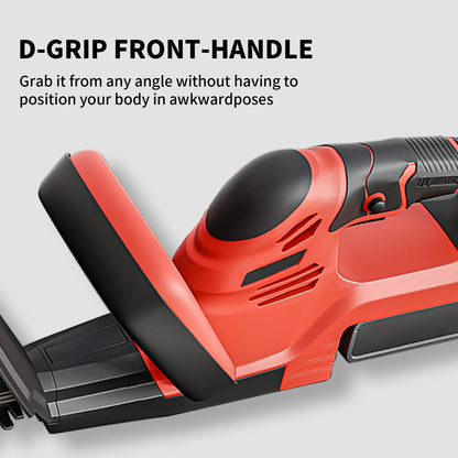 Cordless Hedge Trimmer 22-Inch Electric with 3.0Ah Battery Charger Bush Trimmers