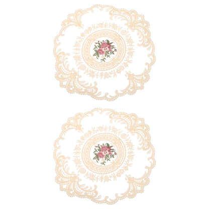 2Pcs Retro French Crochet Doilies