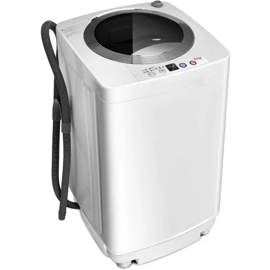 Portable Washing Machine, Full Automatic Washer and Dryer Combo, with Built-in Pump Drain 8 LBS  for Apartment RV Dorm