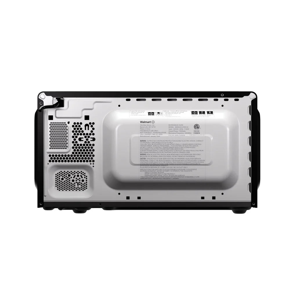 Compact 0.7 Cu ft Countertop Microwave Oven 700 Watts