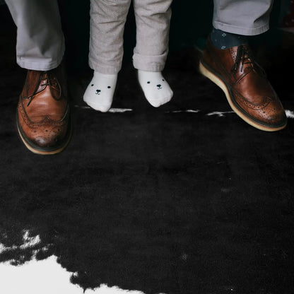 Faux Fur Animal Cow Hide Carpet ,Sturdy and Large Size Cow Print Rugs, Suitable for Bedroom Living Room Western Style