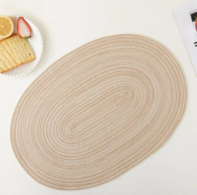 Placemats Set of 4,Heat resistant pad,Place Mat Washable Table Mats for Kitchen Dining Table Mixed Color Non-Slip Place mats