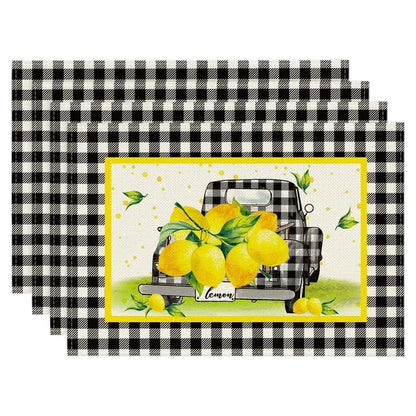 Lemon Summer Placemats 12 X 18 Inch