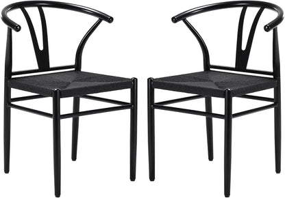 Mid Century Modern Metal Wishbone Dining Room Chairs Set of 2 4 for Your Kitchen