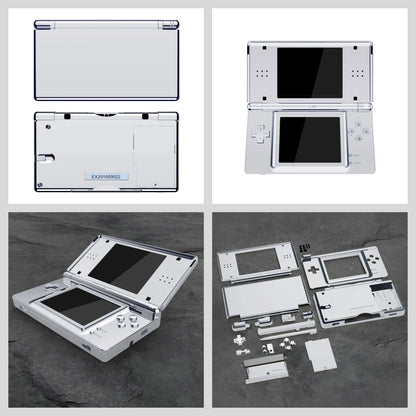 eXtremeRate Replacement Full Housing Shell for Nintendo DS Lite, Case Cover with Buttons, Screen Lens for NDSL - Single Series