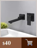 Bathroom Deck Mounted Basin Faucet Black Sink Tap Single Hole Water Tap Hot and Cold Mixer Faucet