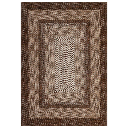 Washable Area Rugs ,Braided Print, Non Slip