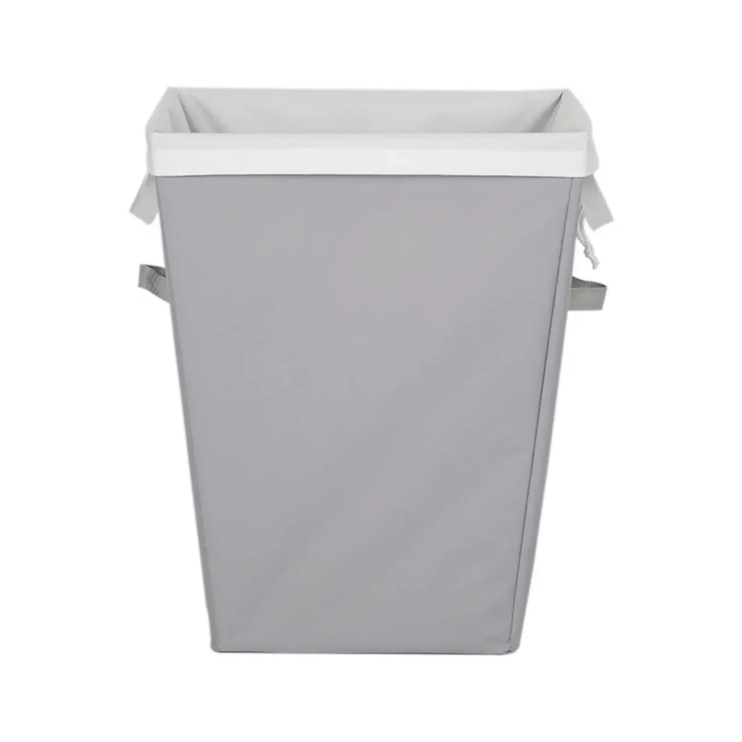 Rectangular Polyester Laundry Basket Hamper Sortor with Removable Liner for Adult, Gray