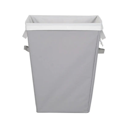 Rectangular Polyester Laundry Basket Hamper Sortor with Removable Liner for Adult, Gray