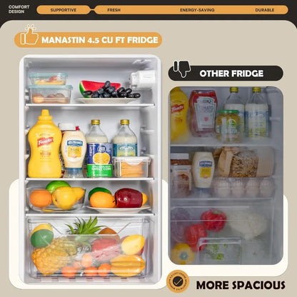 4.5 Cu. Ft Mini Fridge with Freezer