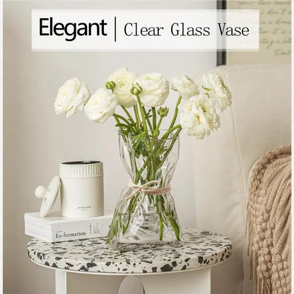 6 inch small glass vase