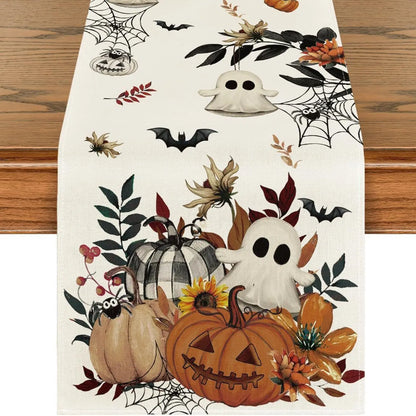 Halloween Pumpkin Tablecloth Decoration