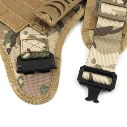 Military Large Dog Harness Collar Leash Bags Patches Set Pet  Training Vests Tactical Dogs Harnesses Accessories