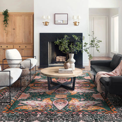 Soft Vintage Floral Area Rugs