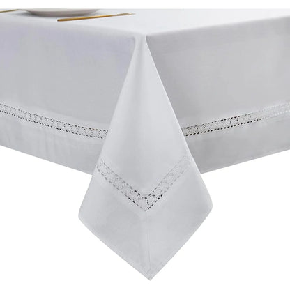 Heavy Duty Polyester Tablecloth Waterproof Wrinkle Free Stain Resistant Oil Proof Faux Linen Weddings Parties Banquets Dining