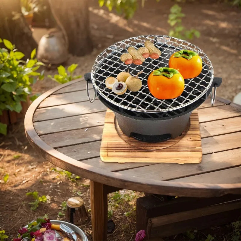 Cast iron oven, fireplace, charcoal and alcohol stove, Korean Japanese style barbecue, family garden, outdoor camping