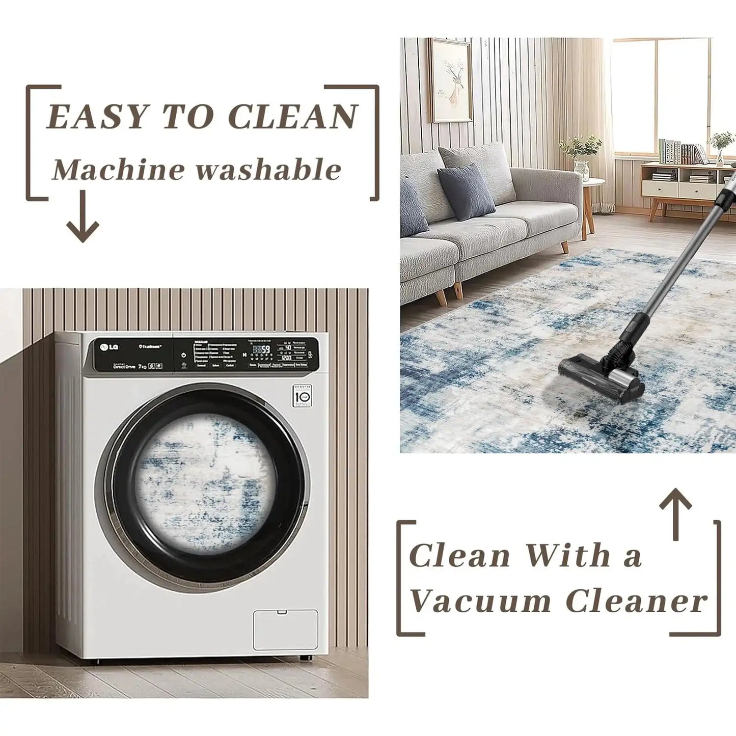 Modern Abstract Large Size Area Rug